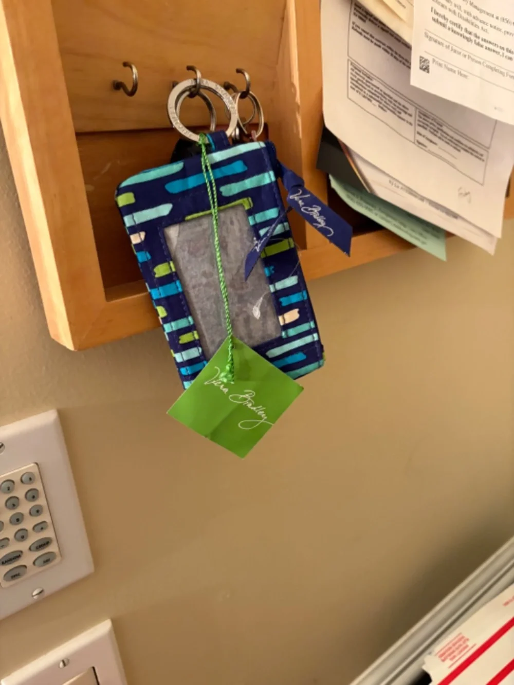 Vera Bradley Zip ID case NWT